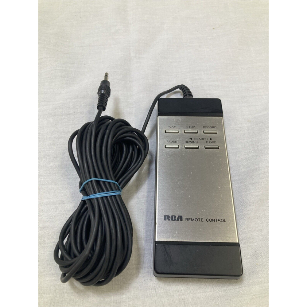 Vintage Wired RCA VCR Remote Control 20 Ft Cord 3.5 MM Jack Made In Japan